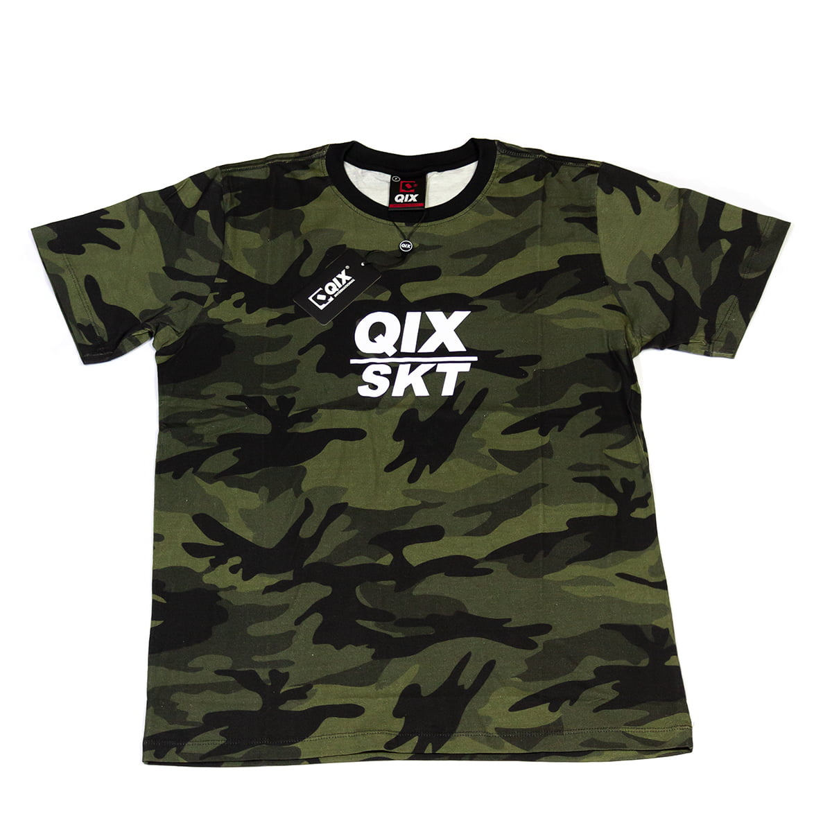 Camiseta Print Qix/Skt Camuflada
