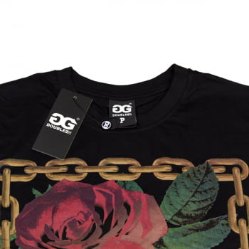 Camiseta Double-G Over-Size Roses