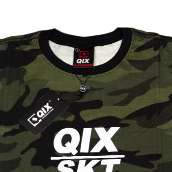 Camiseta Print Qix/Skt Camuflada