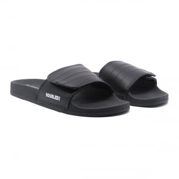 Chinelo Slide Double-G Smooth Velcro