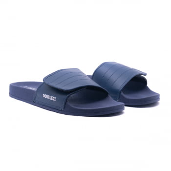 Chinelo Slide Double-G Smooth Velcro